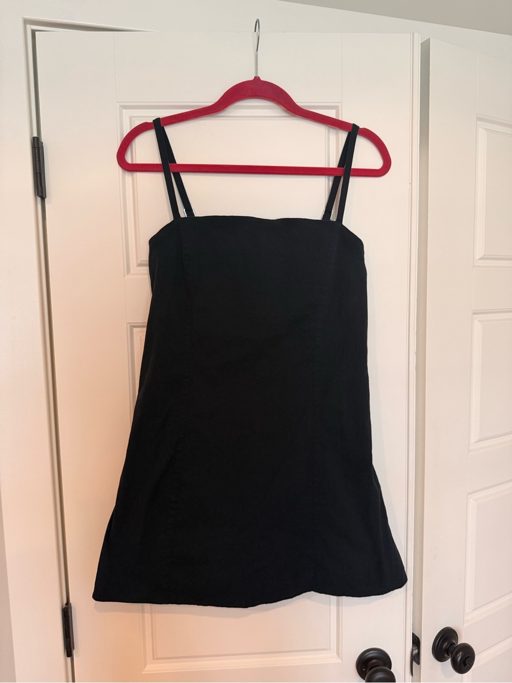 Abercrombie & Fitch Black Double-Strap Mini Dress